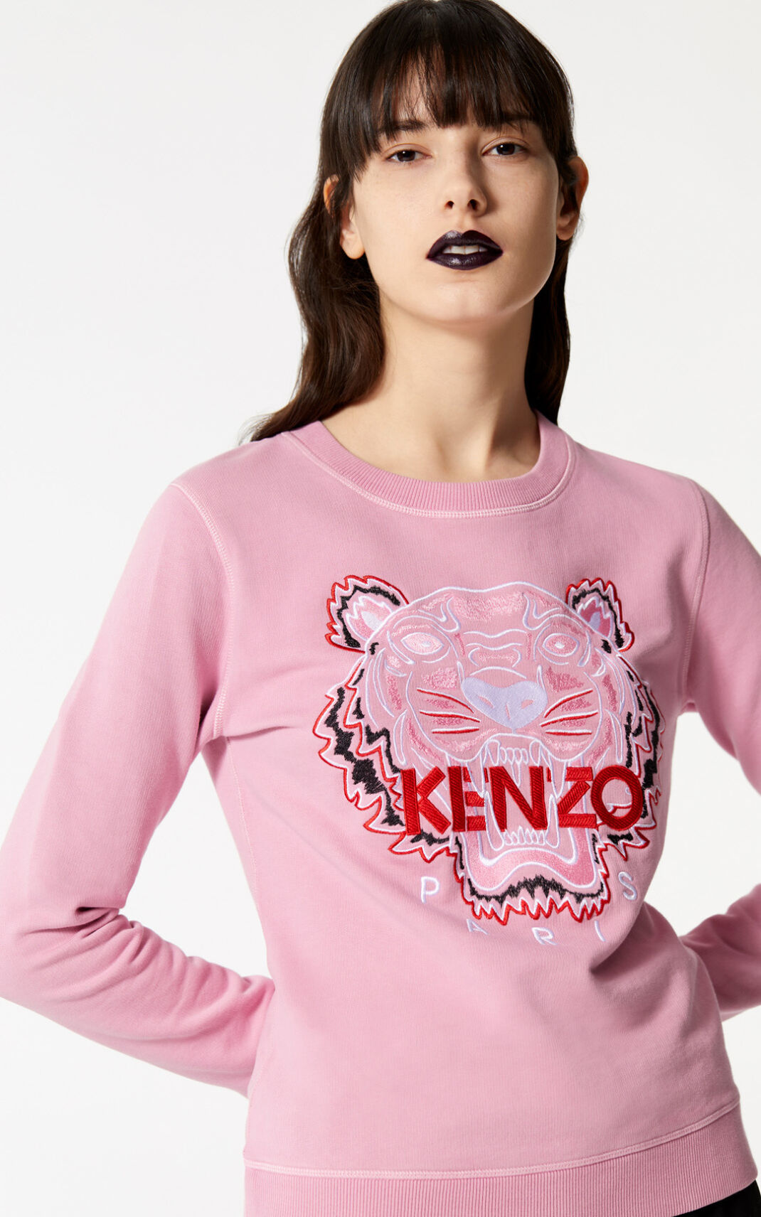 Kenzo Bleached Tiger Melegítő Felső Női Rózsaszín | ID.782265